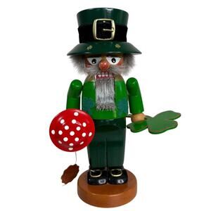 Steinbach Leprechaun Nutcracker 11” Original Volkskunst Wooden St Patrick’s Day